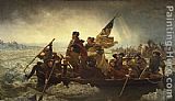 Washington Canvas Paintings - Washington Crossing the Delaware